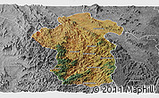 Satellite Panoramic Map of Iakora, desaturated