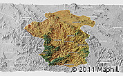 Satellite Panoramic Map of Iakora, lighten, desaturated