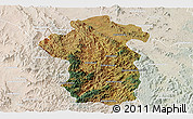 Satellite Panoramic Map of Iakora, lighten