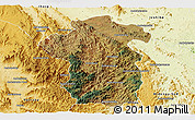 Satellite Panoramic Map of Iakora, physical outside