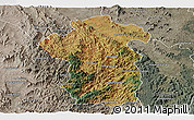 Satellite Panoramic Map of Iakora, semi-desaturated