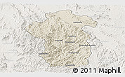Shaded Relief Panoramic Map of Iakora, lighten