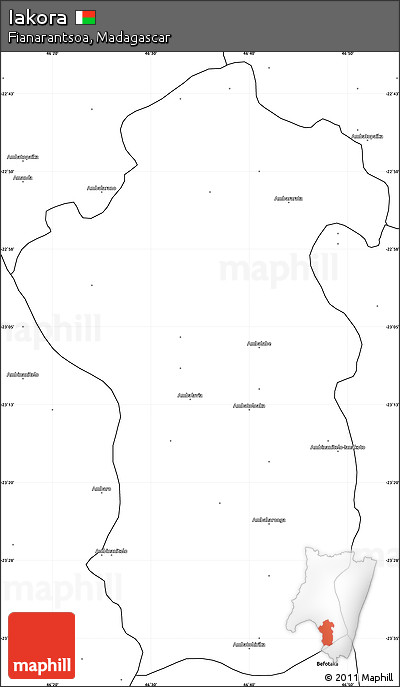 Blank Simple Map of Iakora