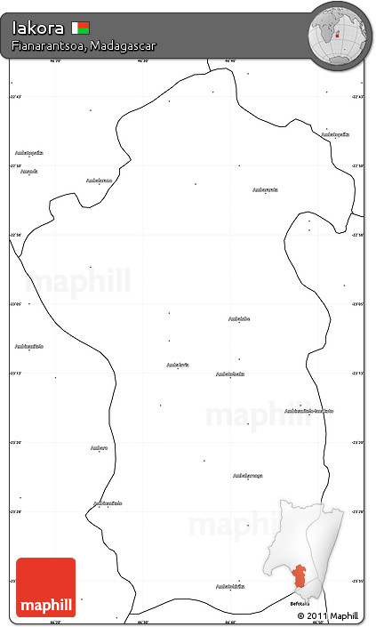 Blank Simple Map of Iakora