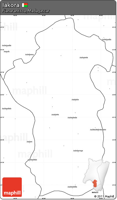 Blank Simple Map of Iakora