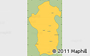 Savanna Style Simple Map of Iakora, cropped outside