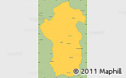Savanna Style Simple Map of Iakora