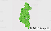 Political 3D Map of Ifanadiana, cropped outside