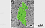Political 3D Map of Ifanadiana, desaturated