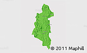 Political 3D Map of Ifanadiana, single color outside
