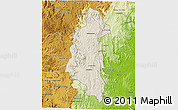 Shaded Relief 3D Map of Ifanadiana, physical outside