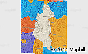 Shaded Relief 3D Map of Ifanadiana, political outside
