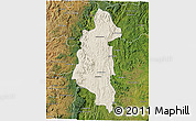 Shaded Relief 3D Map of Ifanadiana, satellite outside