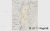 Shaded Relief 3D Map of Ifanadiana, semi-desaturated