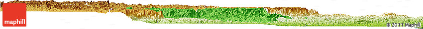 Political Horizon Map of Ifanadiana, physical outside