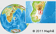 Physical Location Map of Ifanadiana, highlighted parent region