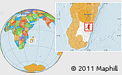 Political Location Map of Ifanadiana, highlighted parent region