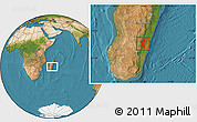 Satellite Location Map of Ifanadiana