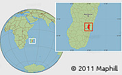 Savanna Style Location Map of Ifanadiana