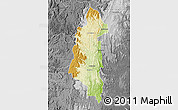 Physical Map of Ifanadiana, desaturated