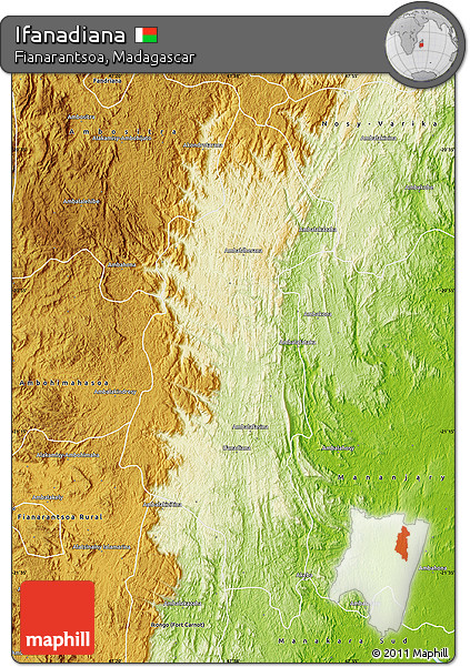 Physical Map of Ifanadiana