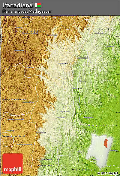 Physical Map of Ifanadiana