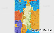 Physical Map of Ifanadiana, political outside