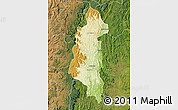 Physical Map of Ifanadiana, satellite outside