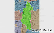 Political Map of Ifanadiana, semi-desaturated