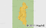 Savanna Style Map of Ifanadiana, single color outside