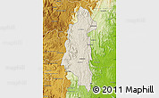 Shaded Relief Map of Ifanadiana, physical outside