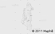 Silver Style Map of Ifanadiana, single color outside