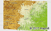 Physical Panoramic Map of Ifanadiana