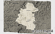 Shaded Relief Panoramic Map of Ifanadiana, darken