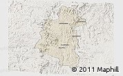 Shaded Relief Panoramic Map of Ifanadiana, lighten