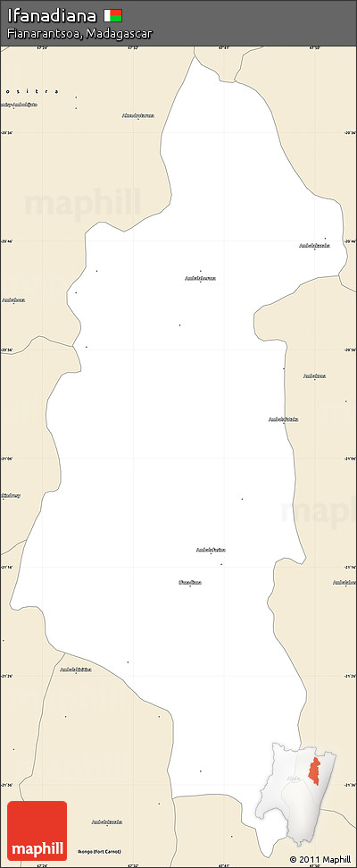 Classic Style Simple Map of Ifanadiana