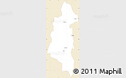 Classic Style Simple Map of Ifanadiana, single color outside