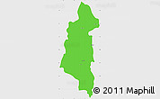 Political Simple Map of Ifanadiana, single color outside