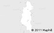 Silver Style Simple Map of Ifanadiana