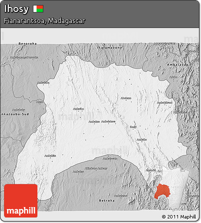 Gray 3D Map of Ihosy