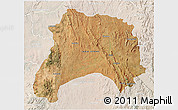 Satellite 3D Map of Ihosy, lighten