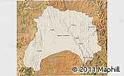 Shaded Relief 3D Map of Ihosy, satellite outside
