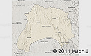 Shaded Relief 3D Map of Ihosy, semi-desaturated