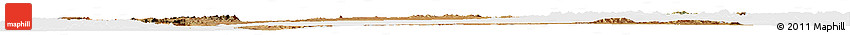 Satellite Horizon Map of Ihosy, single color outside
