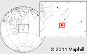 Blank Location Map of Ihosy, highlighted parent region, within the entire country