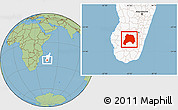 Savanna Style Location Map of Ihosy, highlighted country