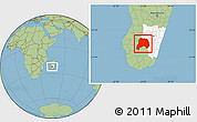 Savanna Style Location Map of Ihosy, highlighted parent region