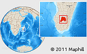 Shaded Relief Location Map of Ihosy