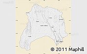 Classic Style Map of Ihosy, single color outside