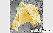 Physical Map of Ihosy, darken, desaturated